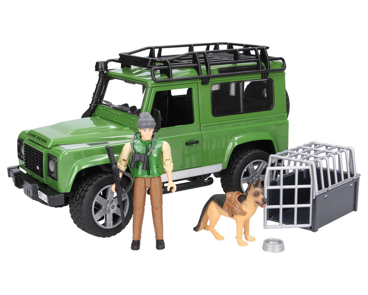 Bruder Land Rover Defender Orman Bekçisi ve Köpeği